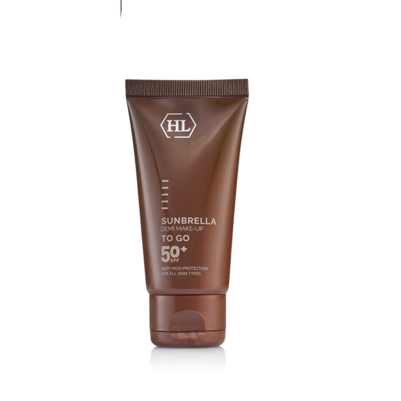 HL SUNBRELLA DEMI MAKE-UP, Apsauginis veido kremas su lengvu tonuojančiu efektu SPF50