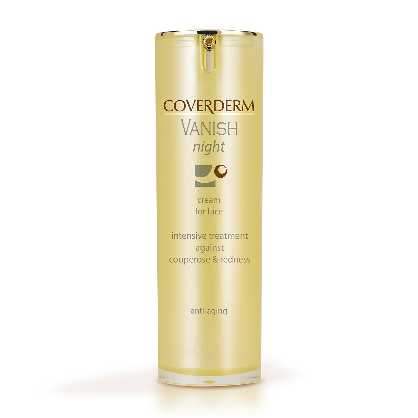 COVERDERM VANISH NIGHT CREAM, Naktinis veido kremas prieš kuperozę, 30 ml
