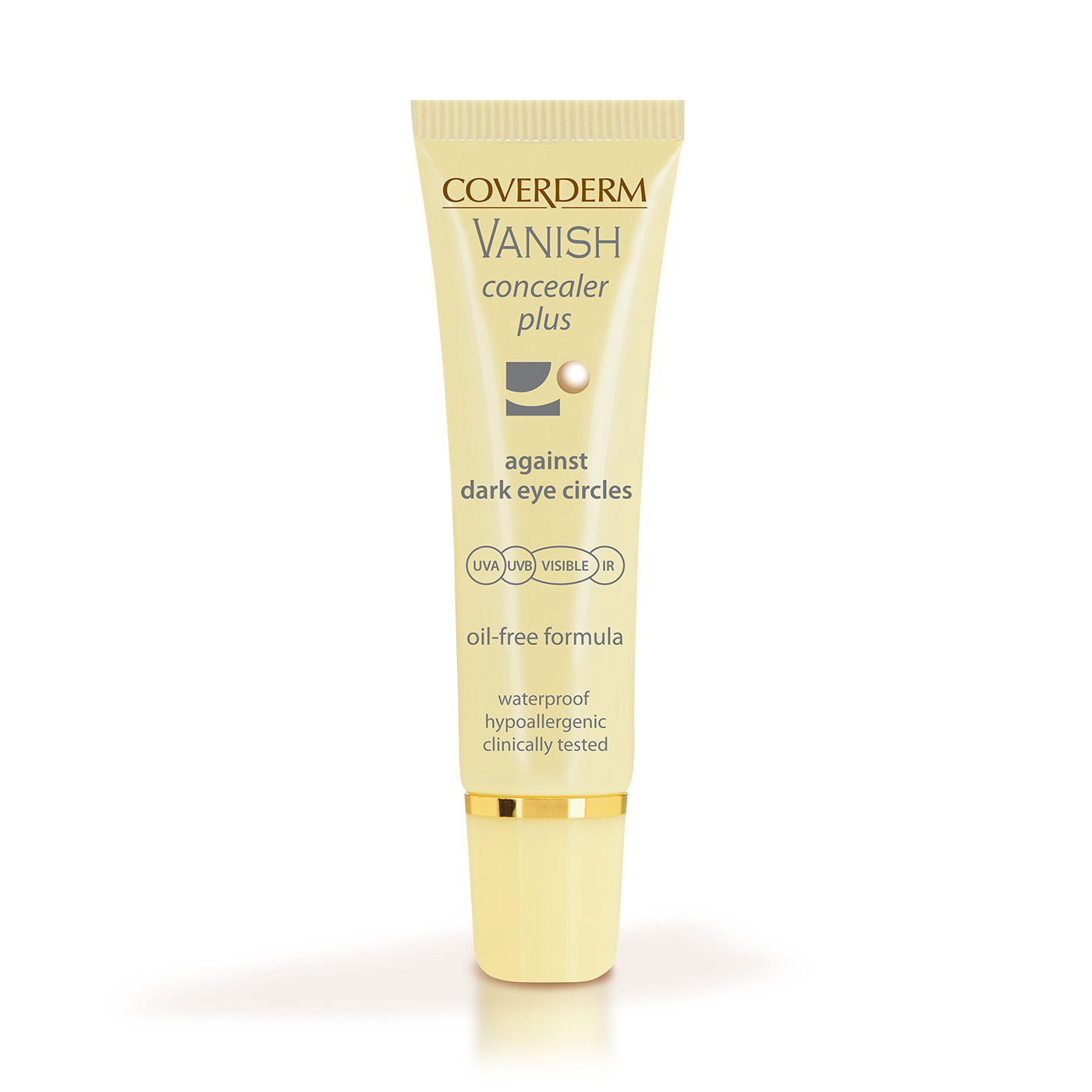 COVERDERM VANISH CONCEALER PLUS SPF50+, Paakių maskuoklis SPF50+, 10 ml